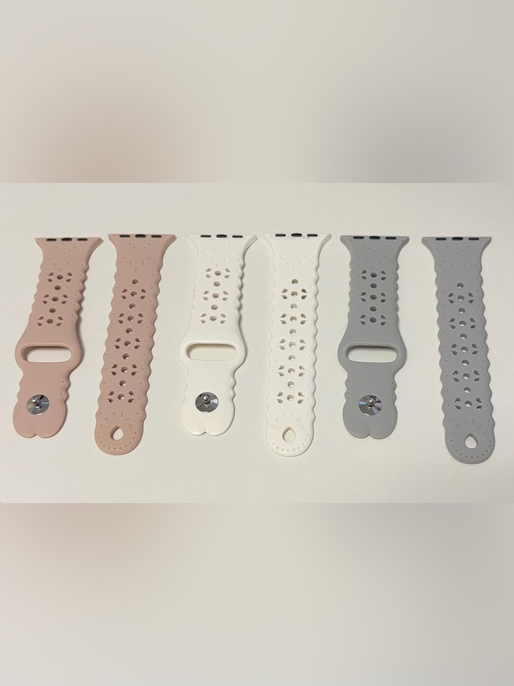 Set of 3-Silicone Sport Watch Band for Apple Watch